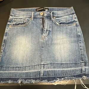 Express Blue Mini Pencil Skirt Work